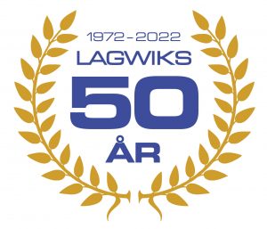 Lagwiks jubileumslogga